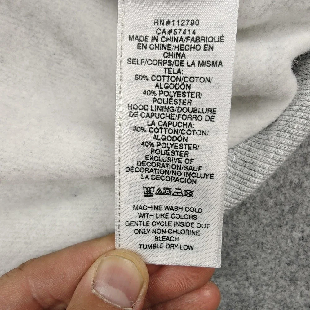 True Religion Hoodie Mens XL Gray‎ Textured TR Full Zip Graphic Logo Fleece